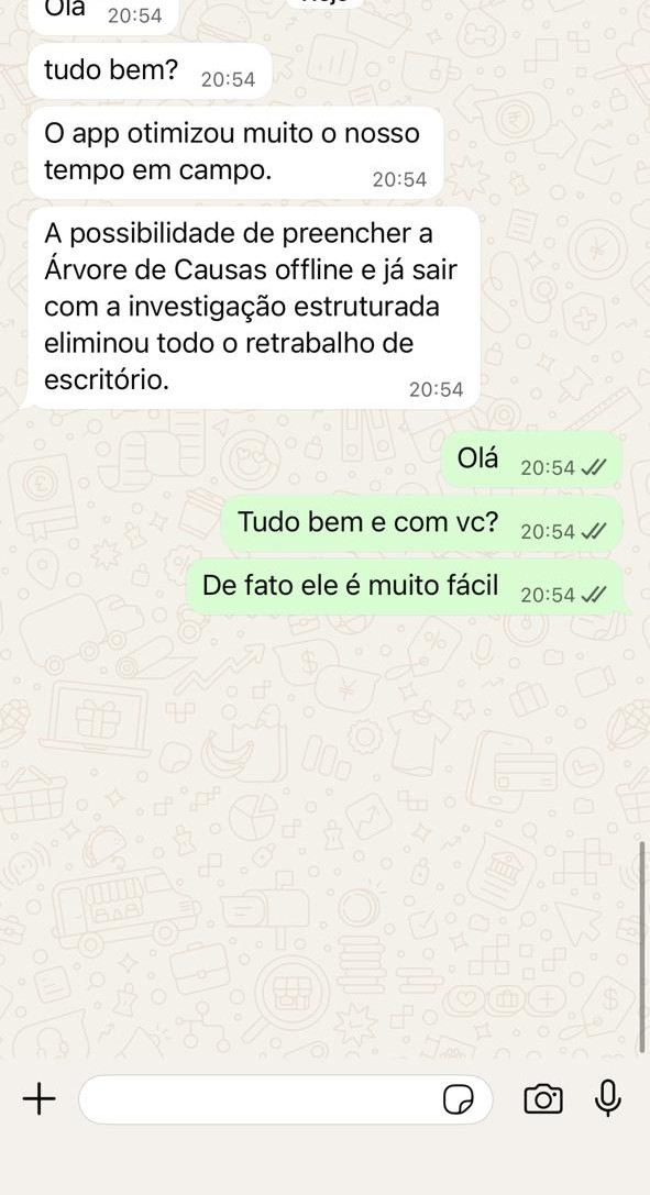 Mensagem de usuário dizendo que a ferramenta é muito fácil de usar